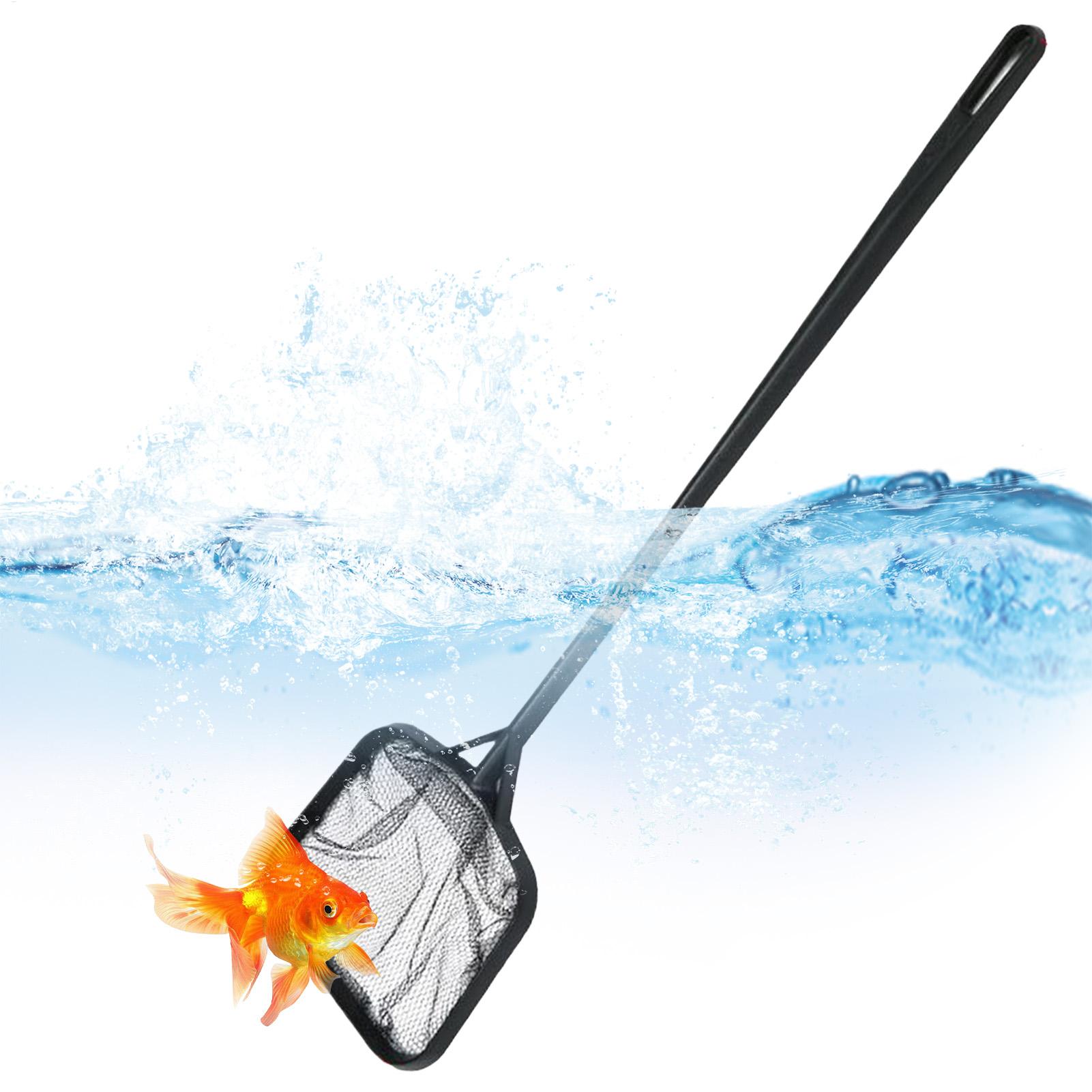 Aquarium Fish Trap - プールネット 清掃用 ポータブルプールストレーナーネット 噴水清掃アクセサリー 水槽用ゴミ除去ツール 魚タンク用