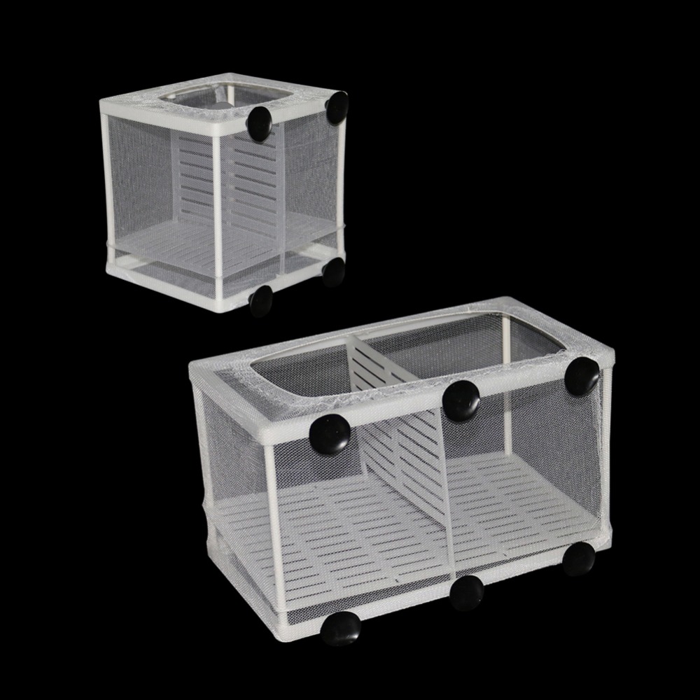 Aquarium Fish Trap - 1 個魚飼育インキュベーターネットぶら下げ魚孵化場隔離ボックス水族館アクセサリー