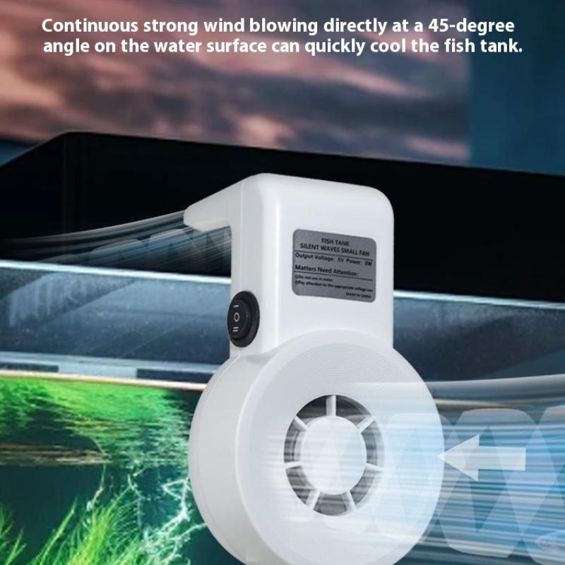 Aquarium Fish And Supplies - 新しいミニ水槽冷却ファン水槽魚タンク水生ペット冷却ファンUSB調整可能な風速クーラー水槽用品