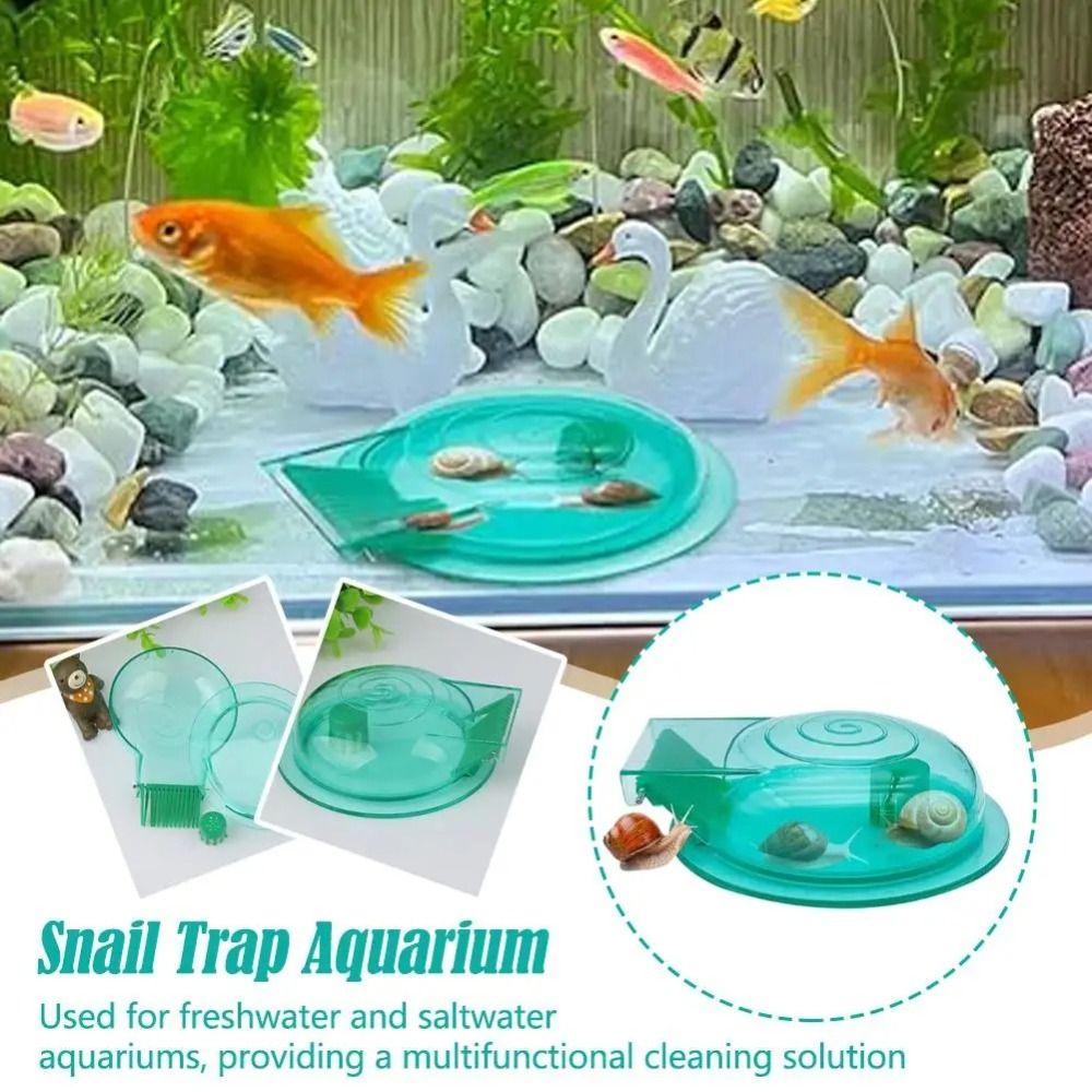 Aquarium Fish Trap - 淡水海水水槽カタツムリトラップ効果的な多目的カタツムリ捕獲器耐久性のある水槽カタツムリ除去剤水槽用品