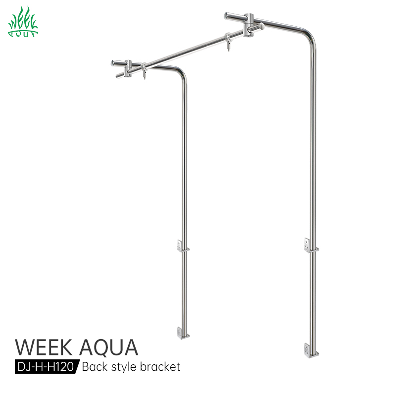 Aquarium Fish Light Lamp - WEEKAQUA DJ-H-H120 プロ仕様ステンレス製水槽ランプハンガー 4フィート水槽タンク 魚タンク照明ブラケット
