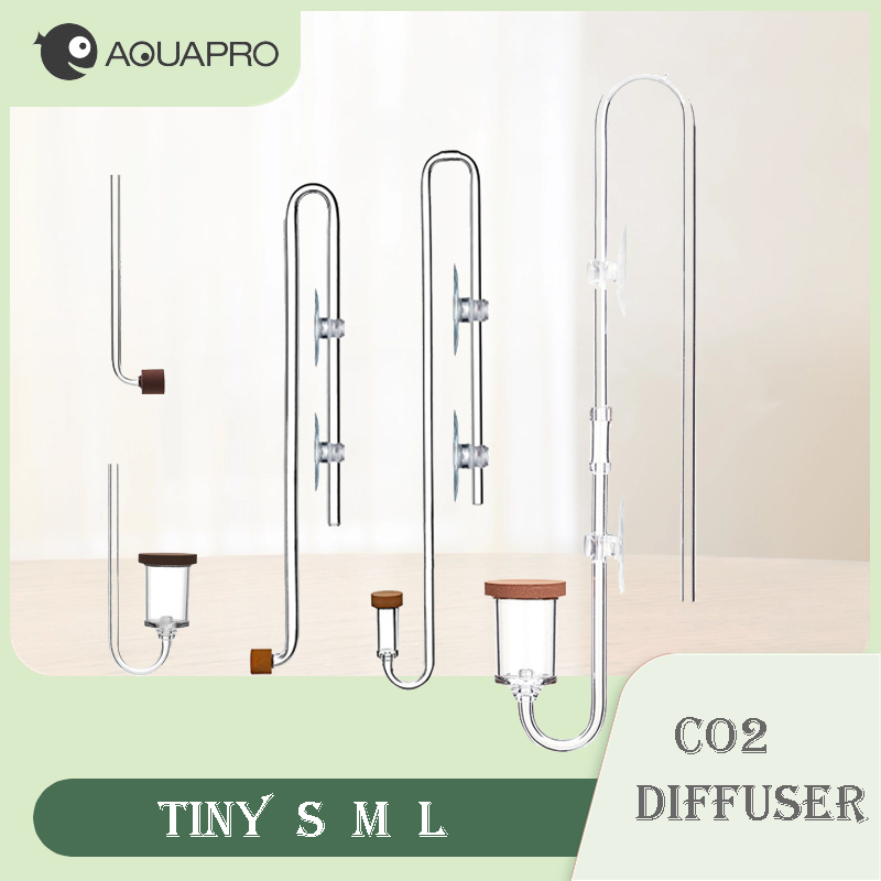 Aquarium Fish Marine - 水族館 CO2 ディフューザー水槽バブルミニカウンターアクセサリー噴霧器機器アクヴァリウムフィルターテラリウムマリングッズツール