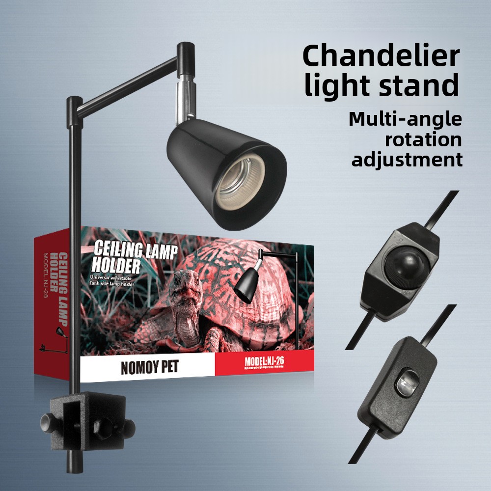 Aquarium Fish Light Lamp - NOMOY 爬虫類ランプスタンド 調節可能なクランプ付き - 360 °