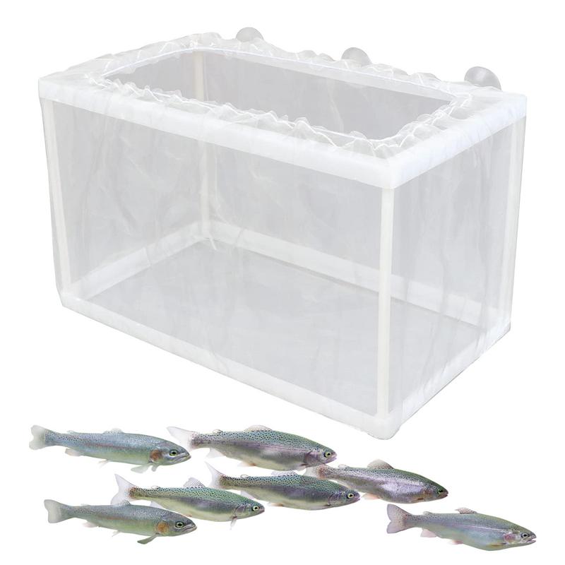 Aquarium Fish Trap - 吸引付き魚飼育箱、水族館孵化器、メッシュボックス、稚魚分離ネット、水槽インキュベーターボックス、稚魚孵化場、DIY