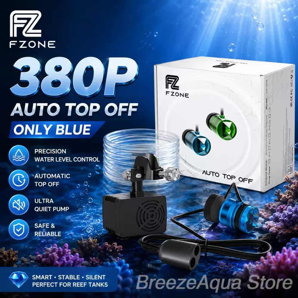Aquarium Auto Top Off - FZONE ATO-380P 自動給水システム 水槽水補充ポンプ スマート自動アクセサリー 魚タンク水槽セットフィルター用