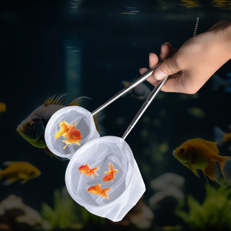 (BF06)水族館の魚釣り網ステンレス鋼格納式小型エビ釣り網 - Aquarium Fish Trap のレビューと価格