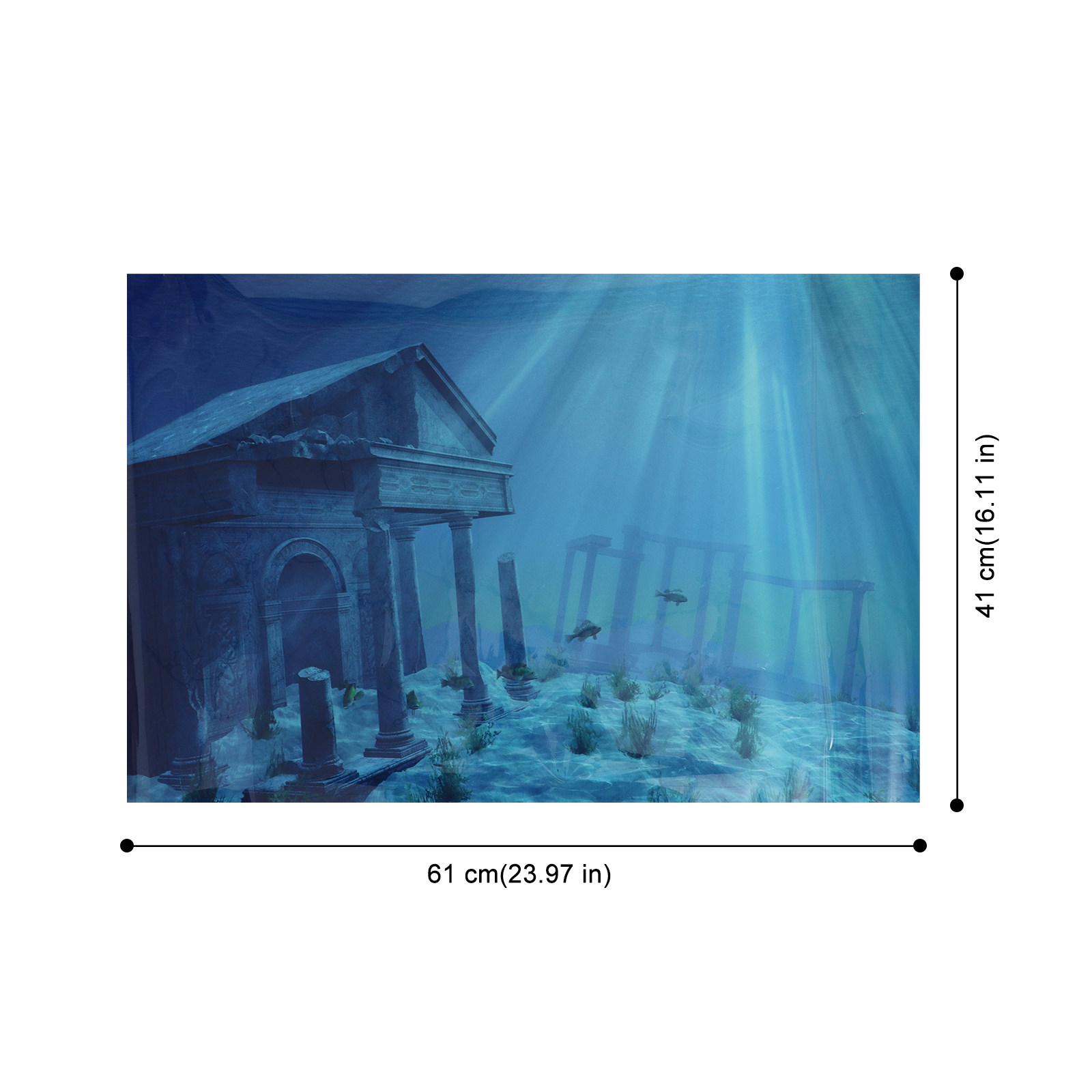 壁紙水槽ポスター背景ステッカー装飾水槽装飾背景装飾品 - Aquarium Fish Wallpaper のレビューと価格