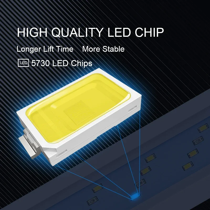 18-75 センチメートルスーパースリム LED 水族館照明 - Aquarium Fish Light Lamp のレビューと価格