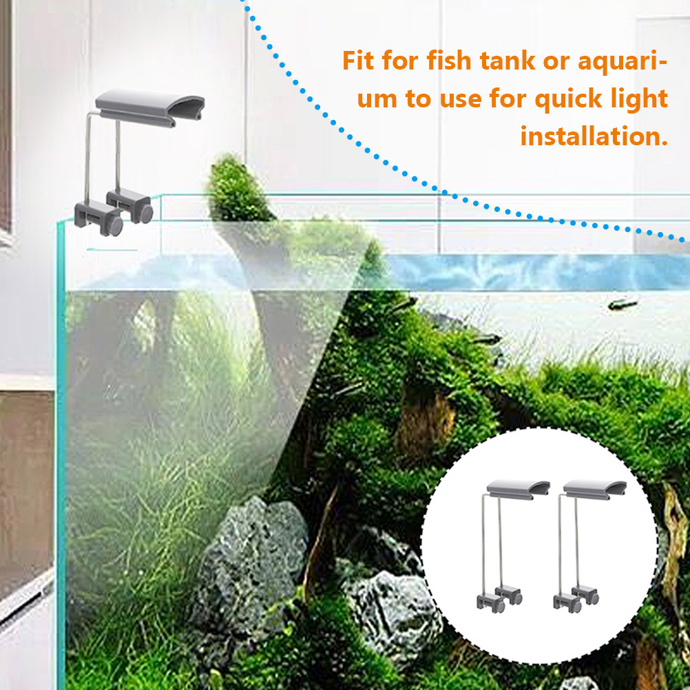 2 個水族館ライトスタンド調節可能な LED タンクマウント - Aquarium Fish Light Lamp のレビューと価格