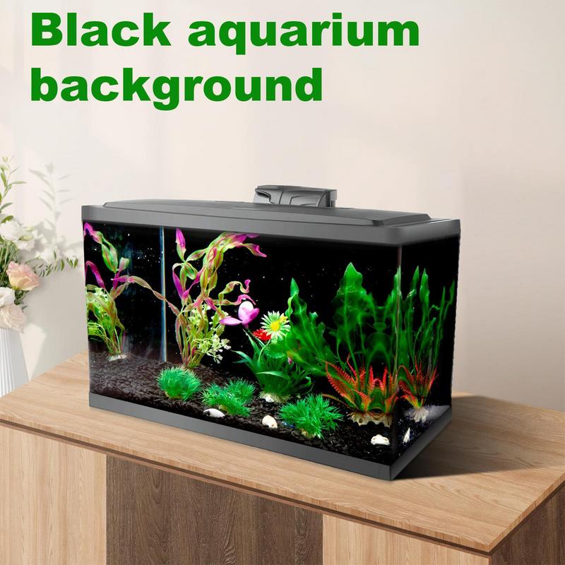 黒いPVC水族館の背景の壁紙,水槽のステッカー,静的粘着ステ - Aquarium Fish Wallpaper のレビューと価格