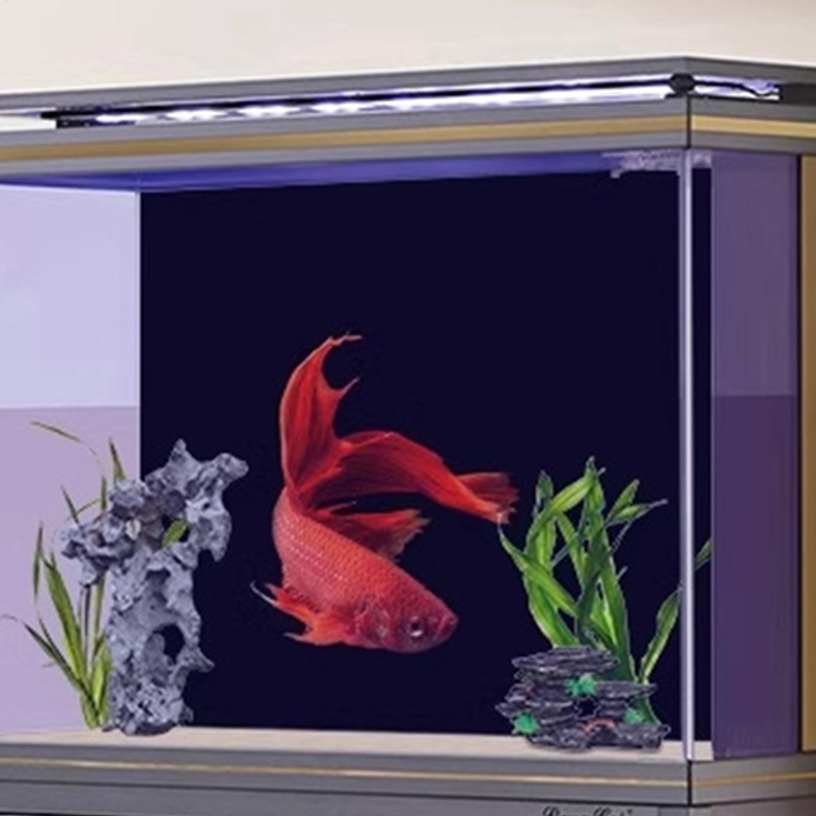 水槽背景 静電気でくっつく黒い水槽背景幕 水槽ポスター 水槽 - Aquarium Fish Wallpaper のレビューと価格