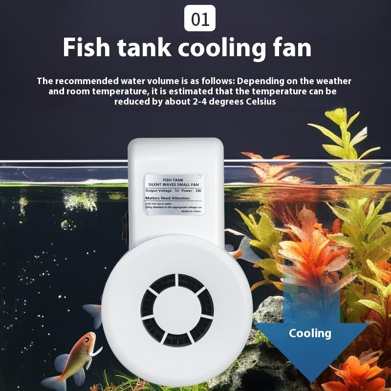 新しいミニ水槽冷却ファン水槽魚タンク水生ペット冷却ファンUS - Aquarium Fish And Supplies のレビューと価格