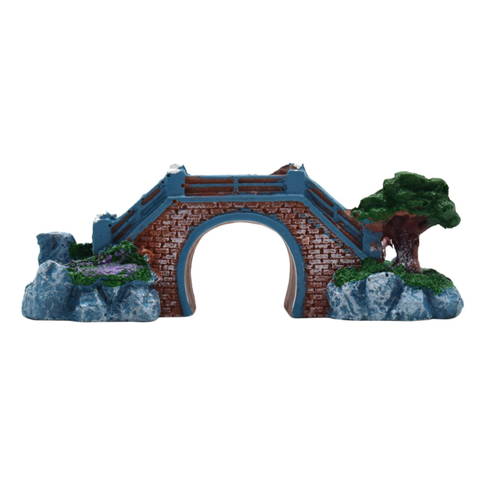 水槽用樹脂製橋飾り、装飾的な水槽オーナメント、偽物の岩の風景 - Aquarium Fish Bridge のレビューと価格