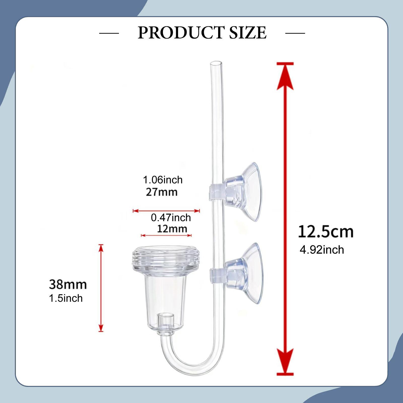 透明なCO2ディフューザー、吸盤付き、水槽植物用簡単設置。  - Co2 Diffuser Planted のレビューと価格