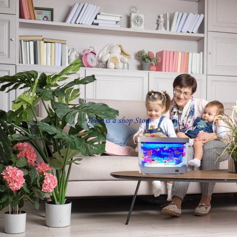 D0AD ライフライク水族館の魚ランプ LED ナイトライト - Aquarium Fish And Supplies のレビューと価格