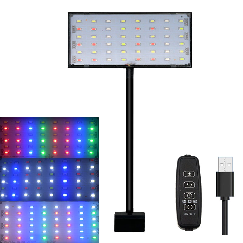 水槽用フルスペクトルLEDライト、サイクルタイマー付き、3色 - Aquarium Fish Light Lamp のレビューと価格