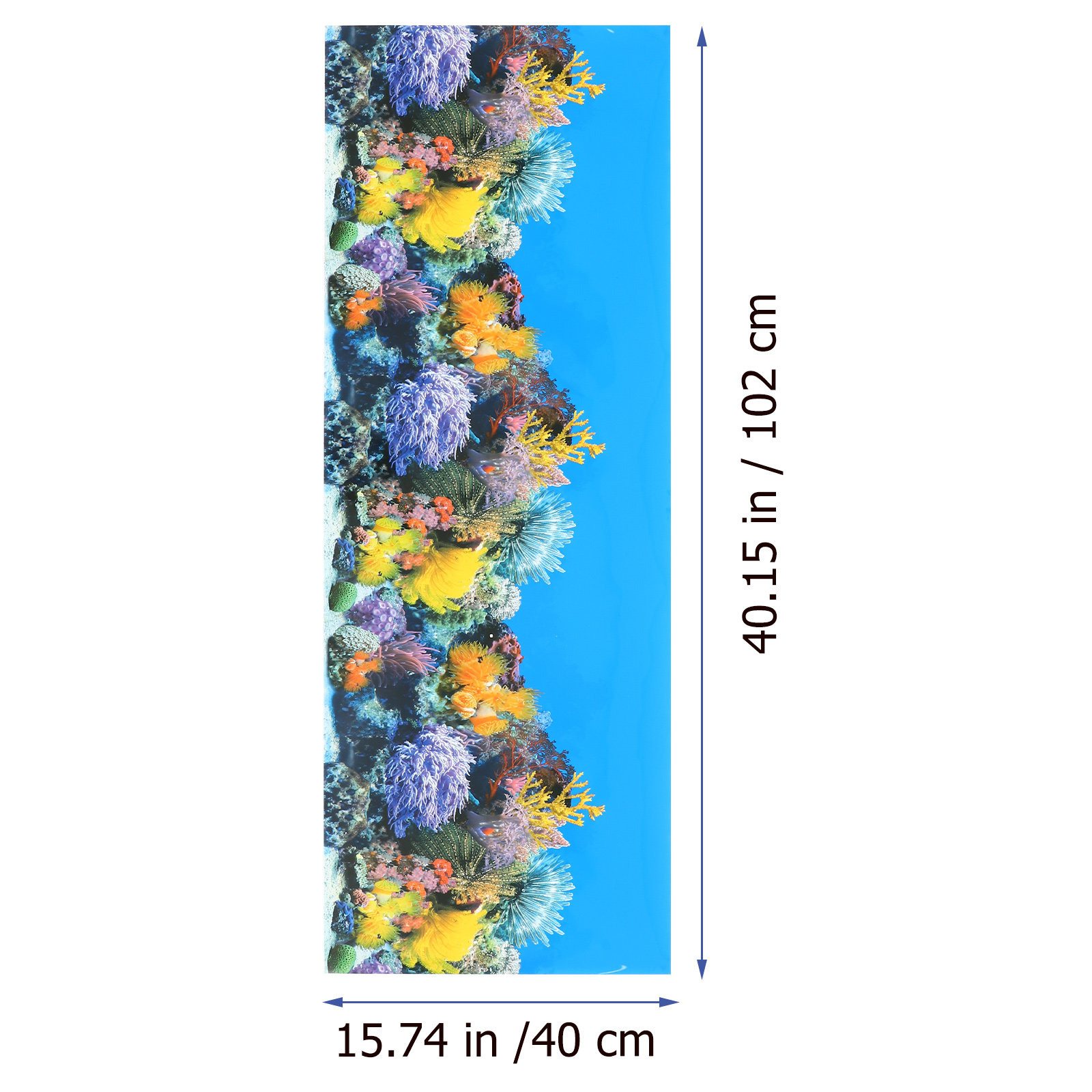 厚手の水槽用背景紙、耐久性のある装飾的な水族館ポスター、鮮や - Aquarium Fish Wallpaper のレビューと価格