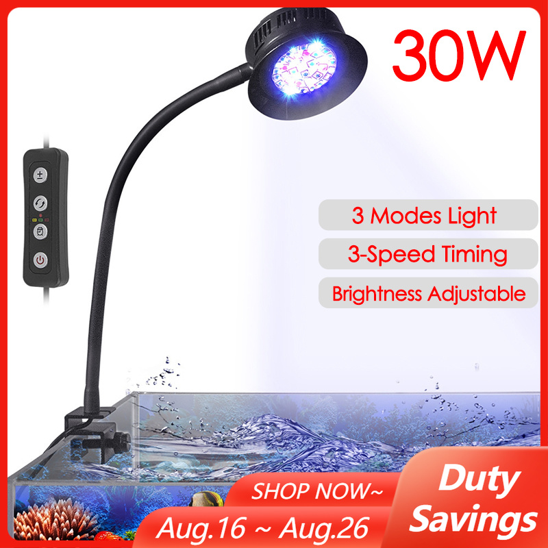 30 ワット水族館の水槽海水海水マリンサンゴ礁 LED と植 - Aquarium Fish Light Lamp のレビューと価格
