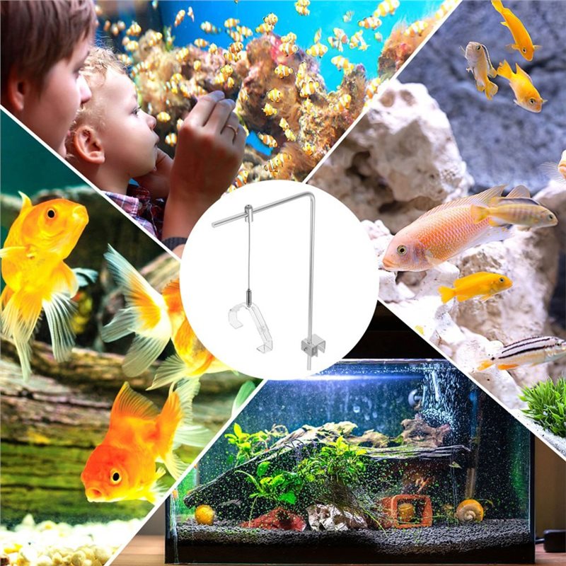 AB41-2個入り水槽ライトラックアルミブラケットクリップ付 - Aquarium Fish Light Lamp のレビューと価格