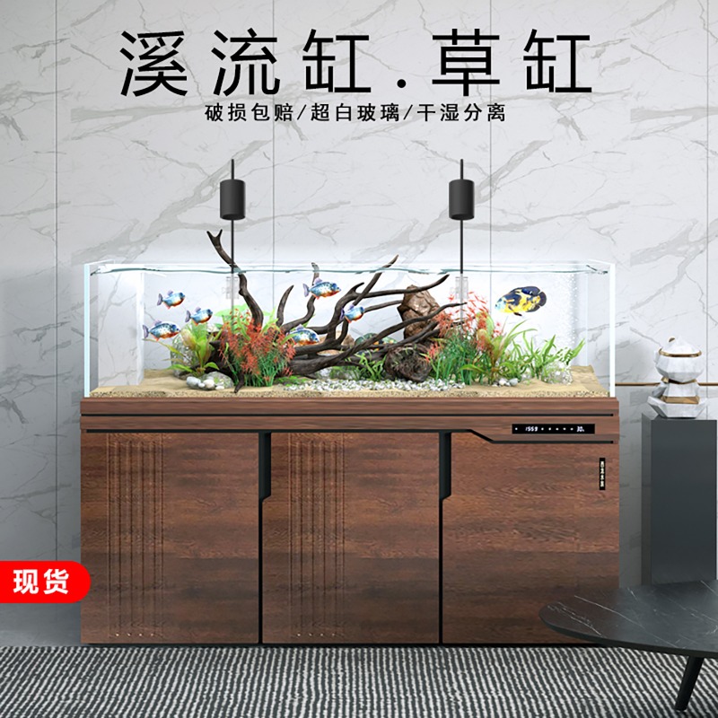 北欧ベタ水槽水族館リビングルーム大型超透明ガラス生態水槽ミニ - Aquarium Fish And Supplies のレビューと価格