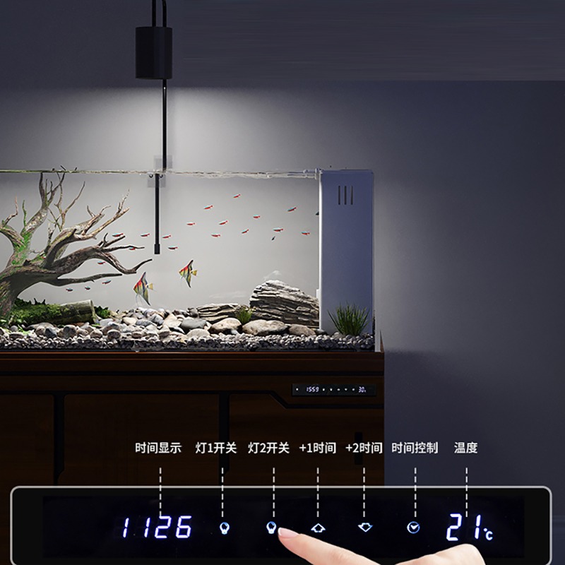 北欧ベタ水槽水族館リビングルーム大型超透明ガラス生態水槽ミニ - Aquarium Fish And Supplies のレビューと価格