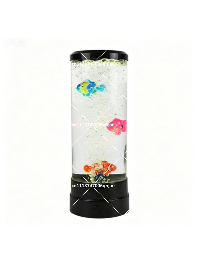 シミュレーションLED電子魚タンク水槽、色が変わるバブルフィ - Aquarium Fish Light Lamp のレビューと価格
