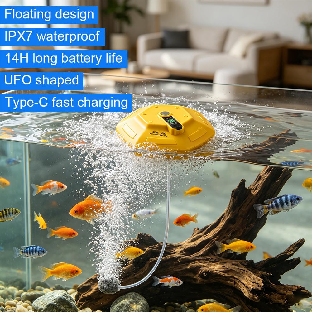 ポータブルフローティングフィッシュタンク酸素ポンプ、3000 - Aquarium Fish Marine のレビューと価格