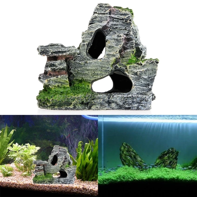 マウンテンビューロッカリー水族館岩の洞窟ツリーブリッジ水槽の - Aquarium Fish Bridge のレビューと価格
