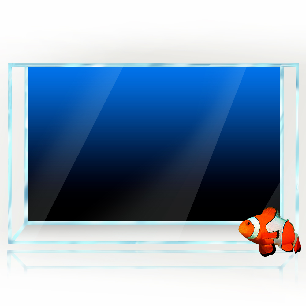 水槽の背景ステッカー黒、緑、青のグラデーションシンプルな印刷 - Aquarium Fish Wallpaper のレビューと価格