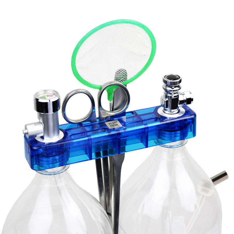 CO2発生器システムキット、圧力計付き安全バルブ、エアフロー - Co2 Diffuser Planted のレビューと価格