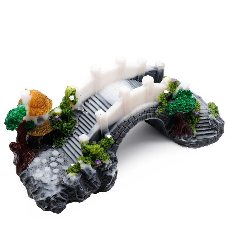 ヴィンテージの装飾的な水槽の装飾,景観の装飾,パビリオンツリ - Aquarium Fish Bridge のレビューと価格