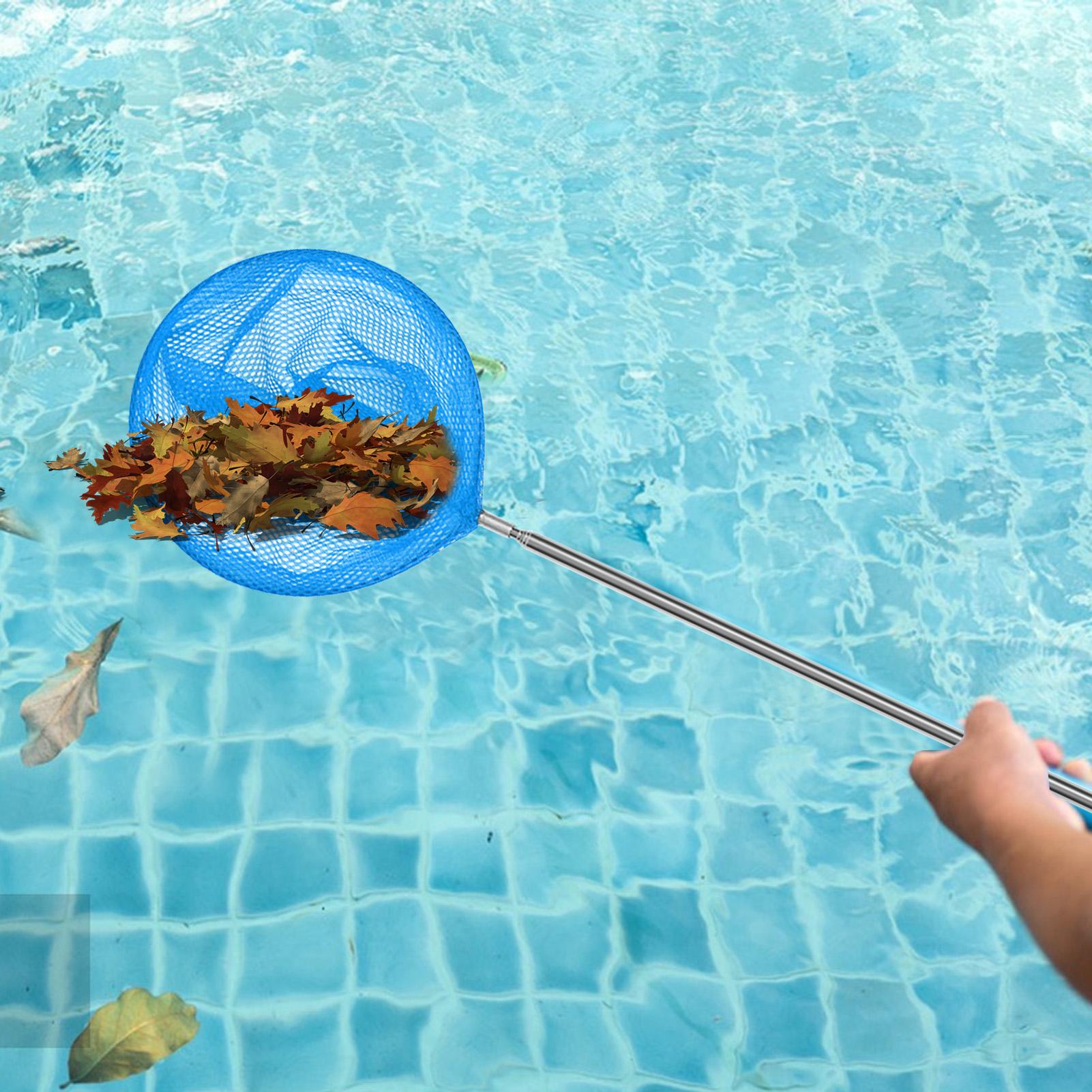 プールスキマーネット伸縮ポール付きステンレス鋼釣りネット子供 - Aquarium Fish Trap のレビューと価格