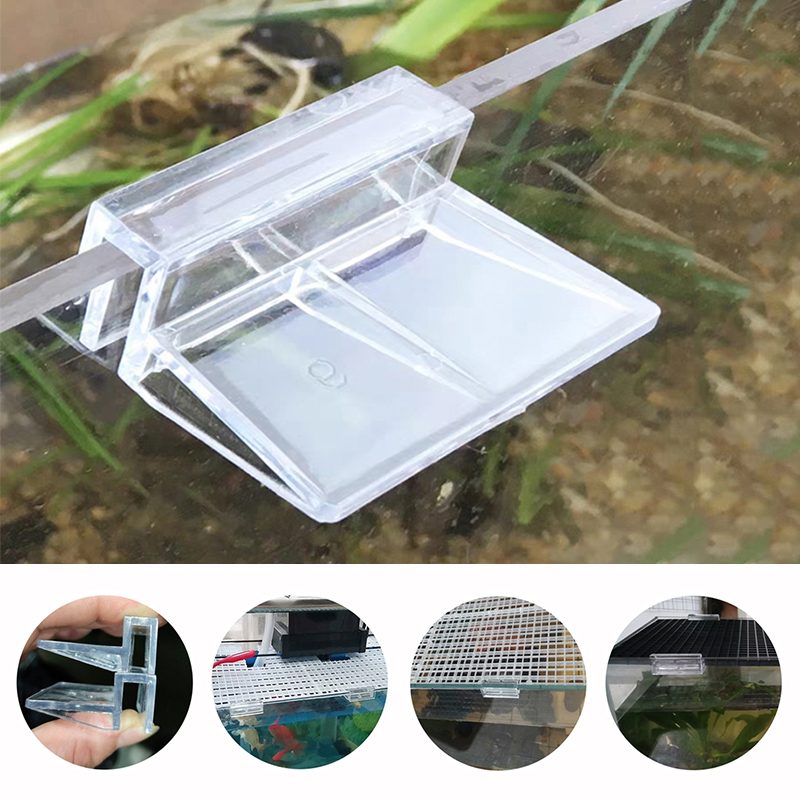 水槽アクリルクリップ、水族館蓋カバーブラケットホルダー棚ラン - Aquarium Fish And Supplies のレビューと価格